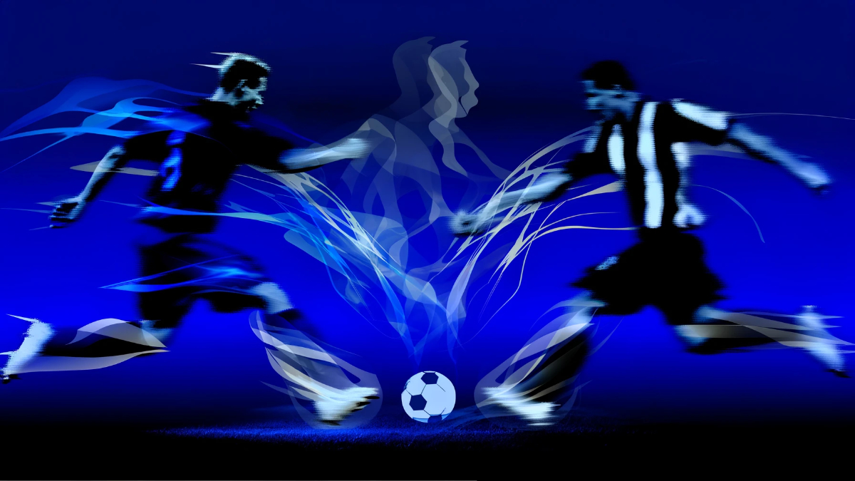 Spielvorlage für ein Fußballspiel