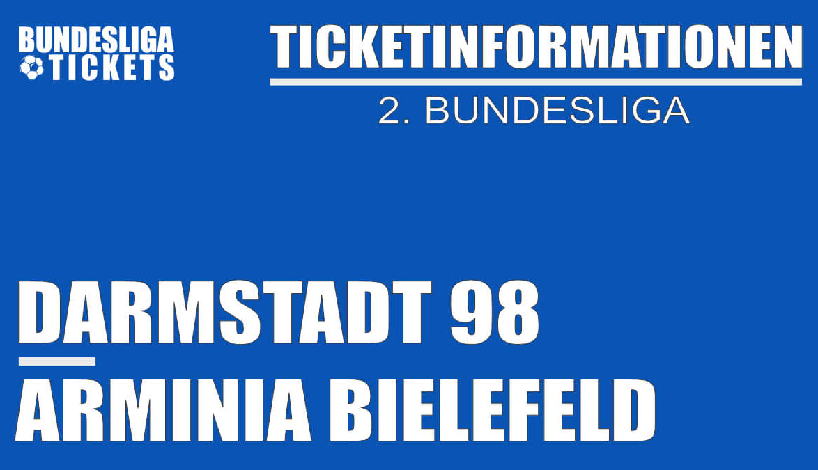 Ticketinformationen für SV Darmstadt 98 gegen Arminia Bielefeld: 2. Bundesliga